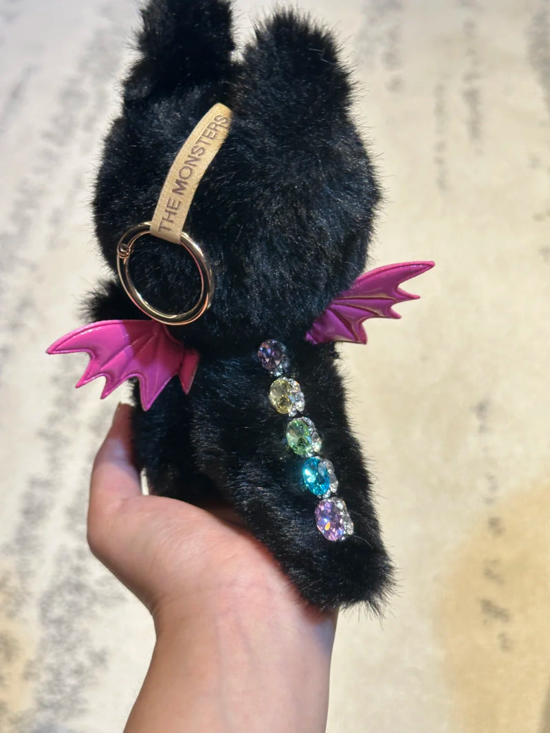 Zimomo Noire Éclair Custom Plush Charm (Original Labubu Base)