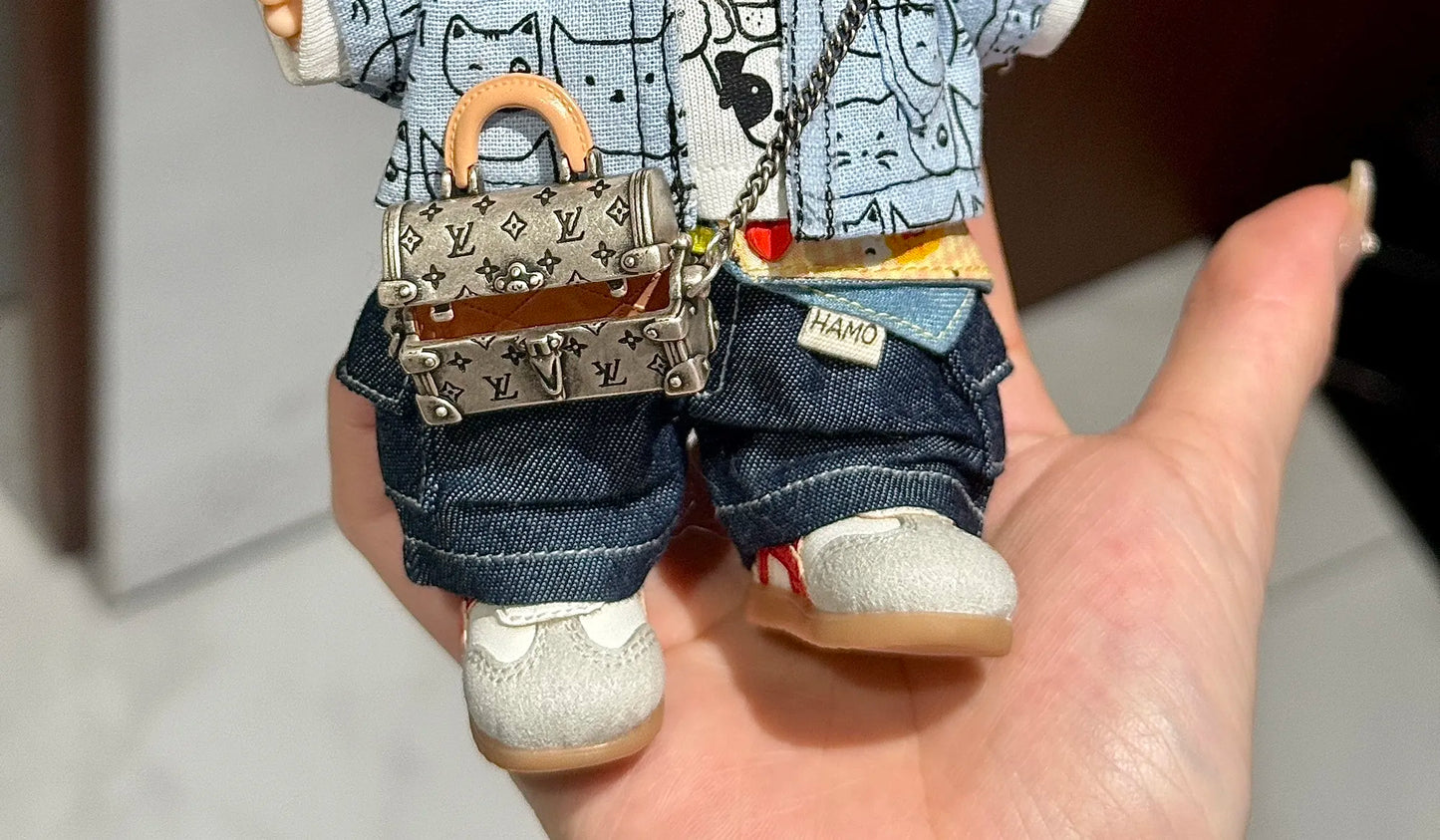 Mini Vintage Trunk Labubu Bag