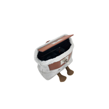 Classic Grey Fluff Mini Bag