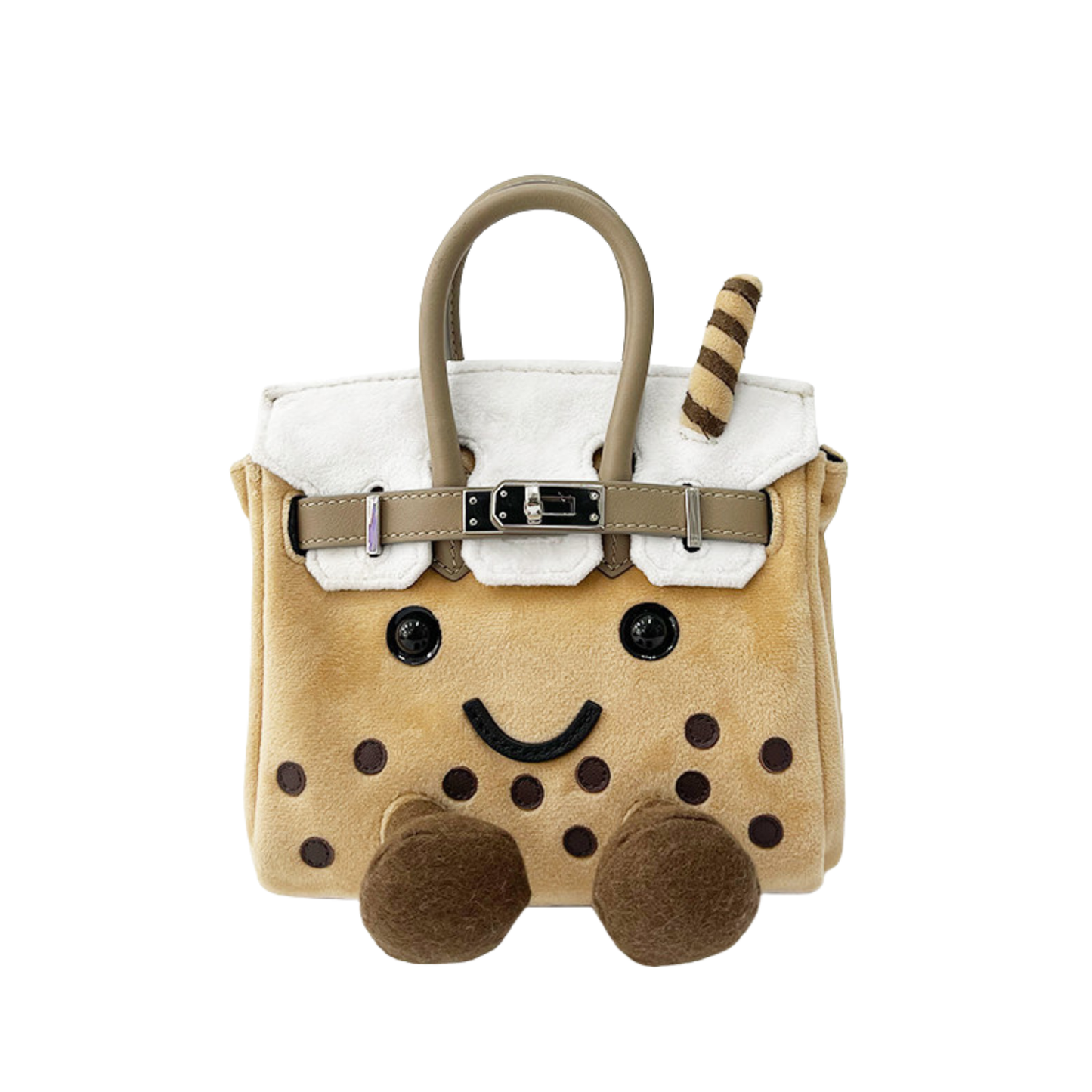 [New] Petite Boba Milk Tea Fluff BK Bag