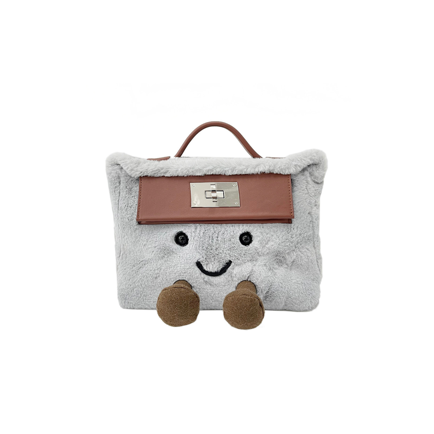 [New] Classic Grey Fluff Mini Bag