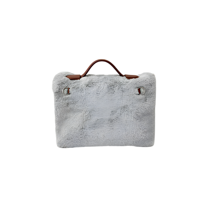 Classic Grey Fluff Mini Bag