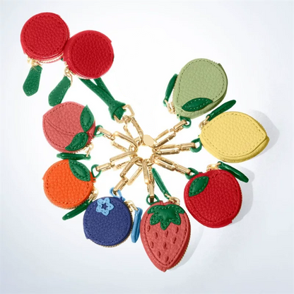 Mini Fruit Handmade Pouch Keychain Charm