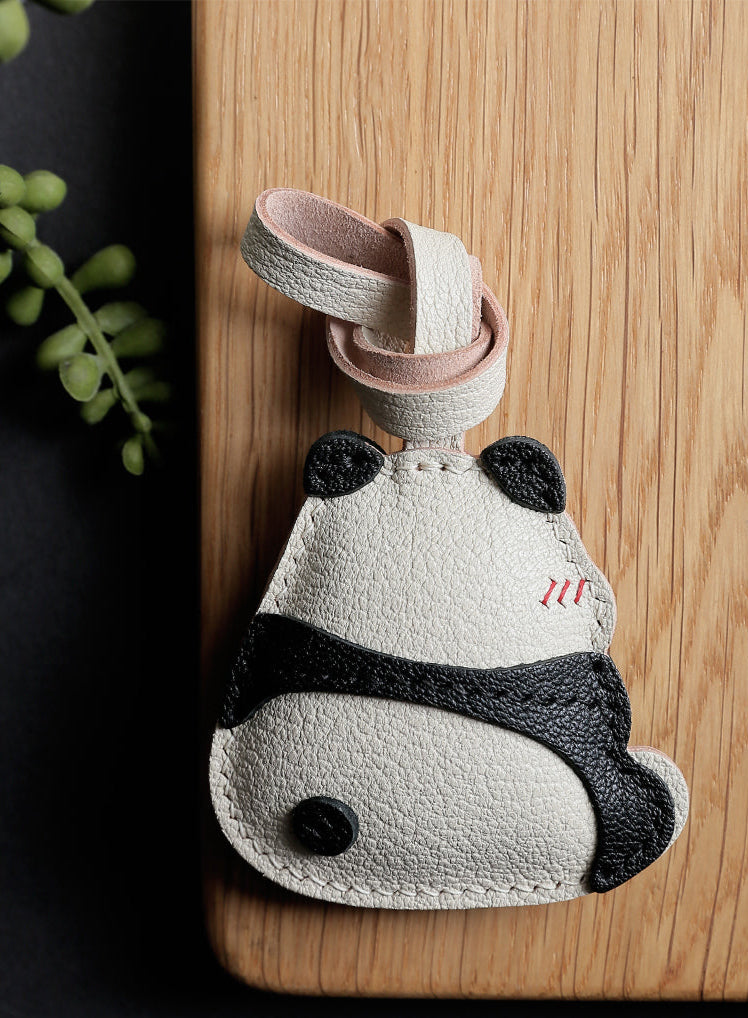 Moodie Panda Handmade Leather Charm
