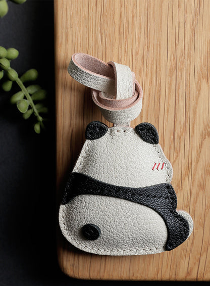 Moodie Panda Handmade Leather Charm