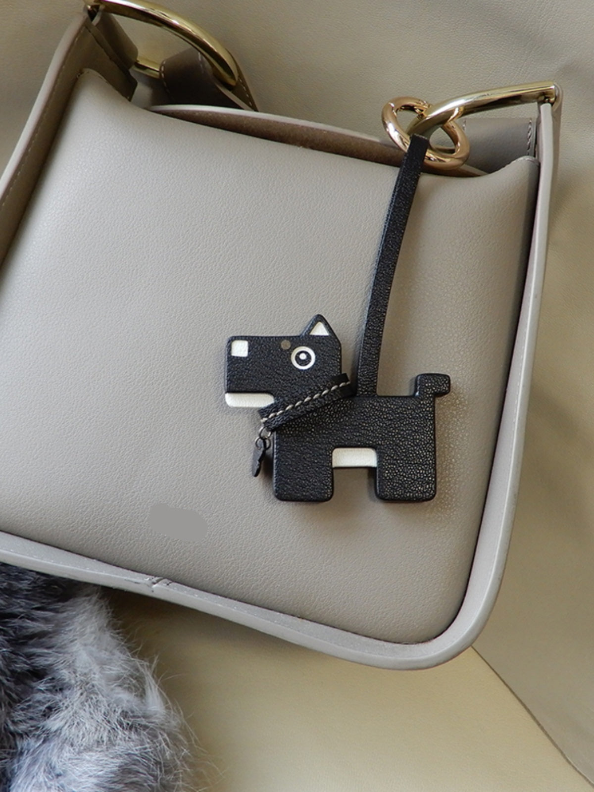 Guardian Pup Handmade Leather Charm