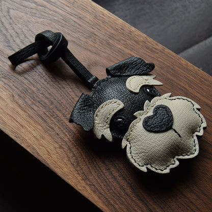 Schnauzer Handmade Leather Charm