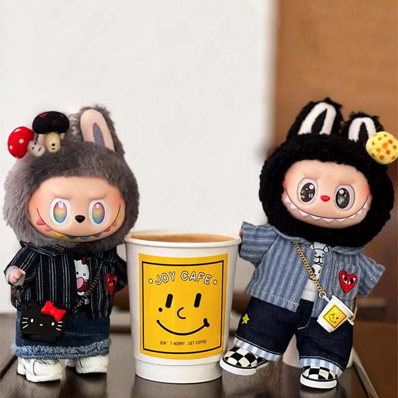 Labubu Bestie Trouble Twins – Denim Mood Edition | Fits 15cm/17cm Labubu | 2 Style Variants