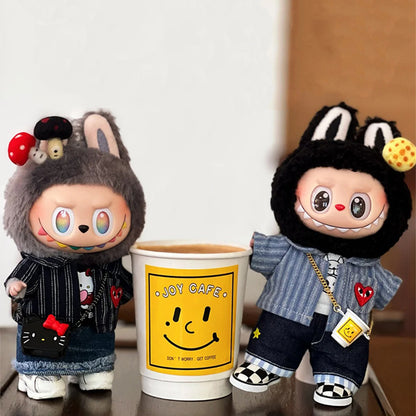 Labubu Bestie Trouble Twins – Denim Mood Edition | Fits 15cm/17cm Labubu | 2 Style Variants
