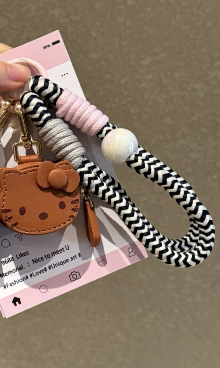Kitten Face Handmade Leather Charm