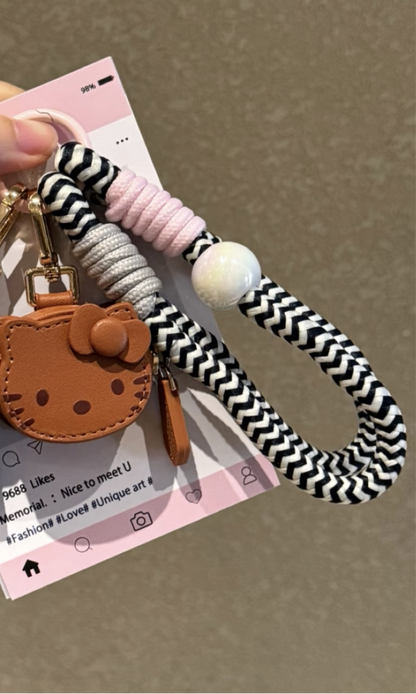 Kitten Face Handmade Leather Charm