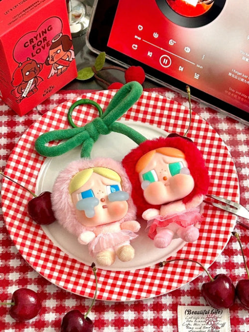 CRYBABY Crying For Love Series-Vinyl Plush Hanging Card (Love You Cherry Much)