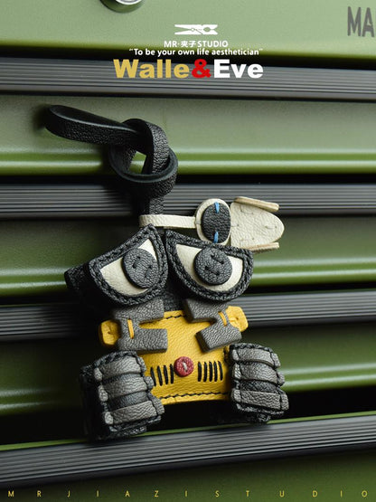Mini Robot Handmade Leather Charm