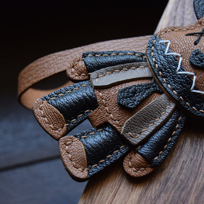 X Bear Handmade Leather Charm
