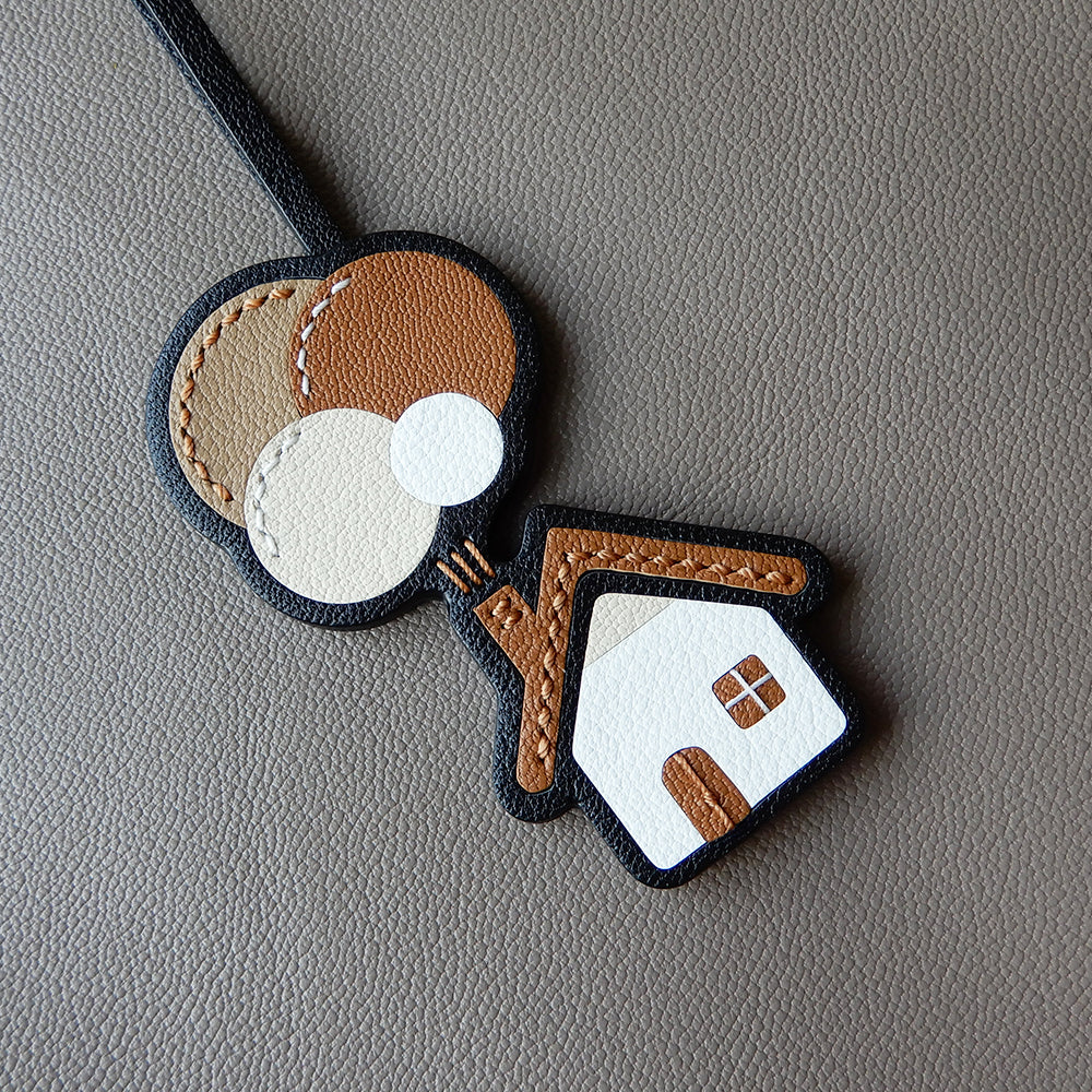 Floating Home Handmade Leather Charms