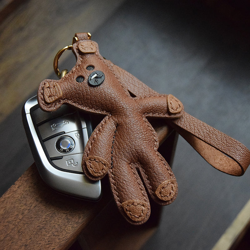 Bear Handmade Leather Charm
