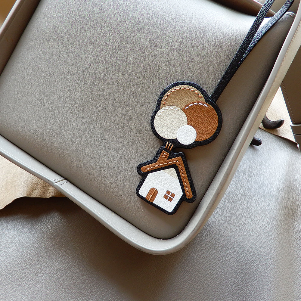 Floating Home Handmade Leather Charms
