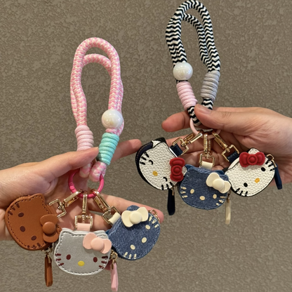 Kitten Face Handmade Leather Charm