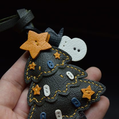 Christmas Duo Handmade Leather Charms