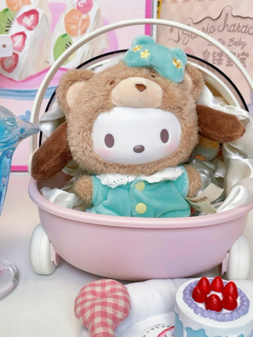 Sanrio Characters Latte Baby Vinyl Plush Pendant Doll Blind Box Sanrio Family Top Toy