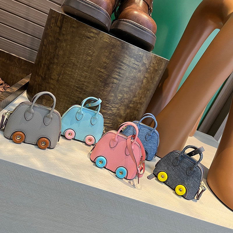 Mini Carriage Bag Charm Keychain