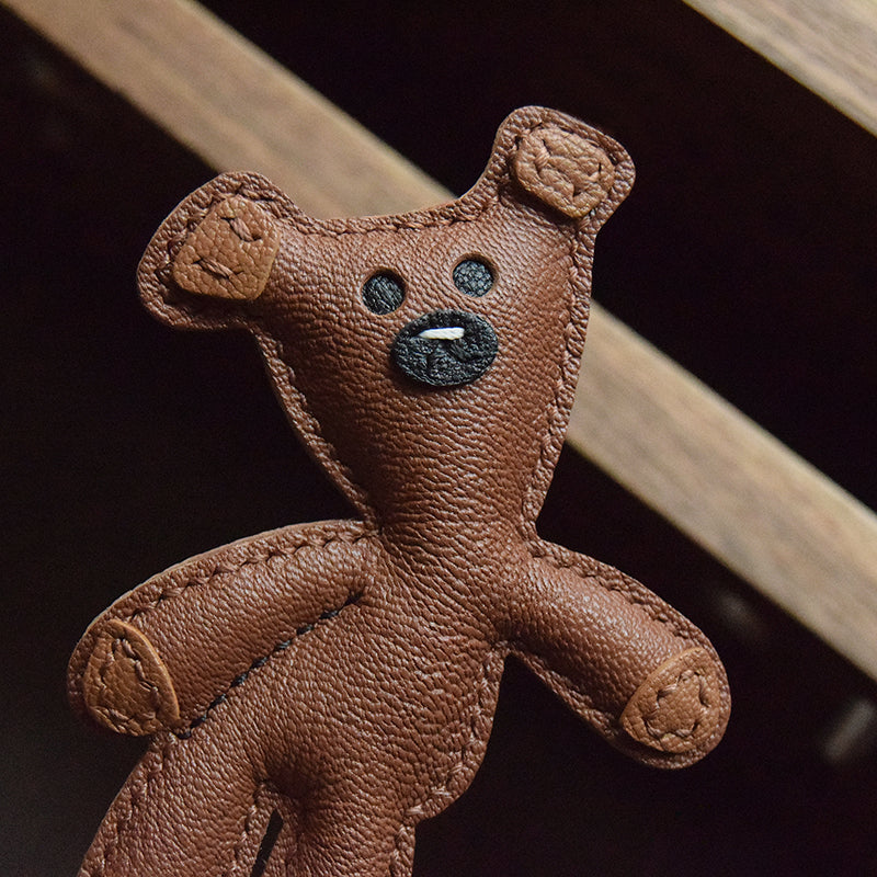 Bear Handmade Leather Charm