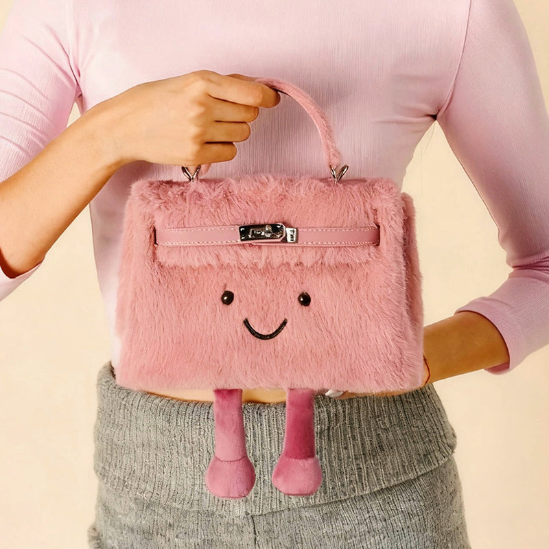 Classic Petal Pink Pluffy BK Bag