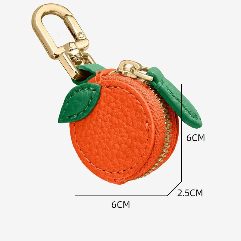 Mini Fruit Handmade Pouch Keychain Charm
