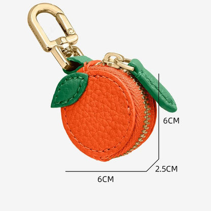 Mini Fruit Handmade Pouch Keychain Charm