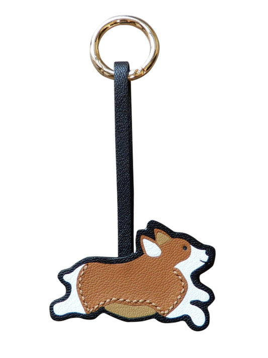 Dash Corgi Handmade Leather Charm