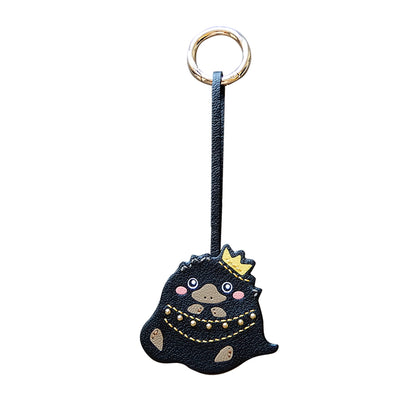 Crown Critter Handmade Leather Charm