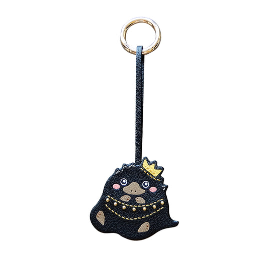 Crown Critter Handmade Leather Charm