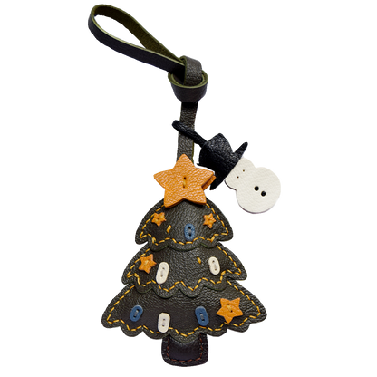 Christmas Duo Handmade Leather Charms