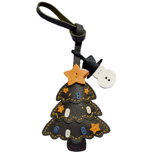 Christmas Duo Handmade Leather Charms