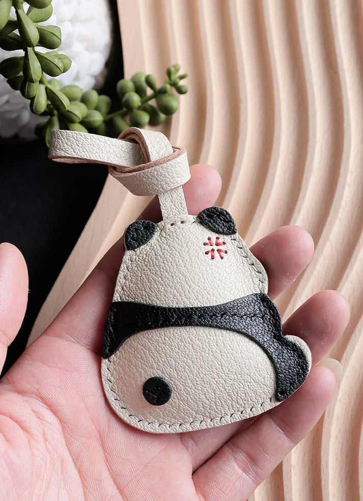 Moodie Panda Handmade Leather Charm