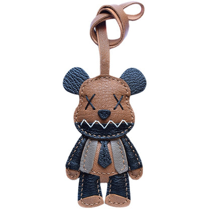 X Bear Handmade Leather Charm
