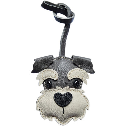 Schnauzer Handmade Leather Charm