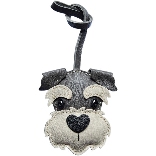 Schnauzer Handmade Leather Charm