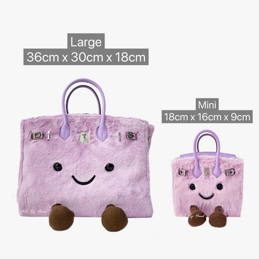 [New] Designer Inspired Jellycat Birkin H Bag Collection Purple