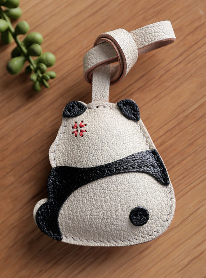 Moodie Panda Handmade Leather Charm