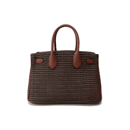 Classic Espresso Brown Woven Fluff BK Bag