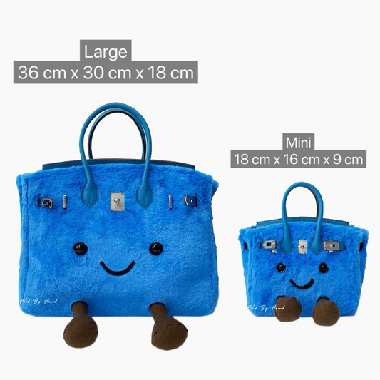 [New] Designer Inspired Jellycat Birkin H Bag Collection Blue