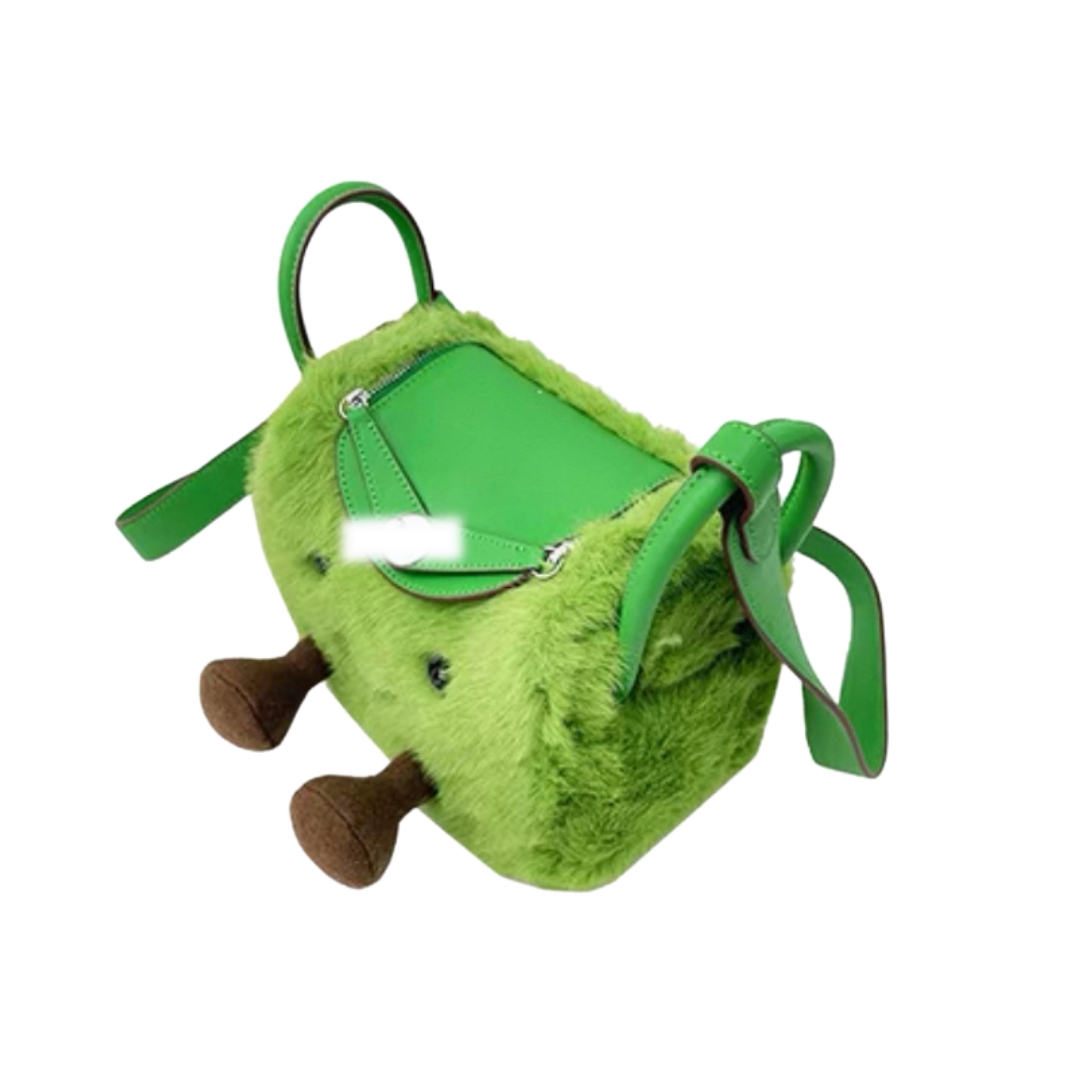 Apple Green Cuddle Fluff Bag