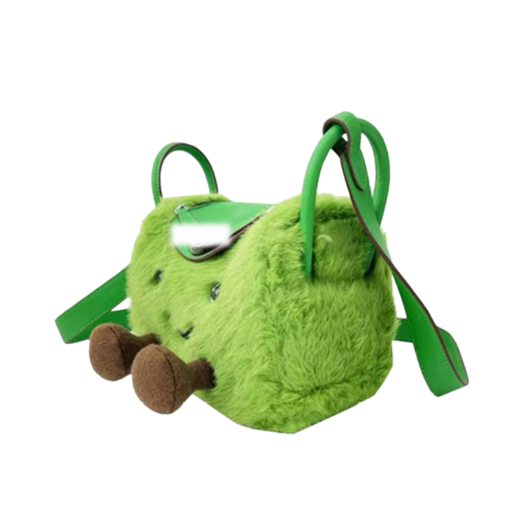 Apple Green Cuddle Fluff Bag