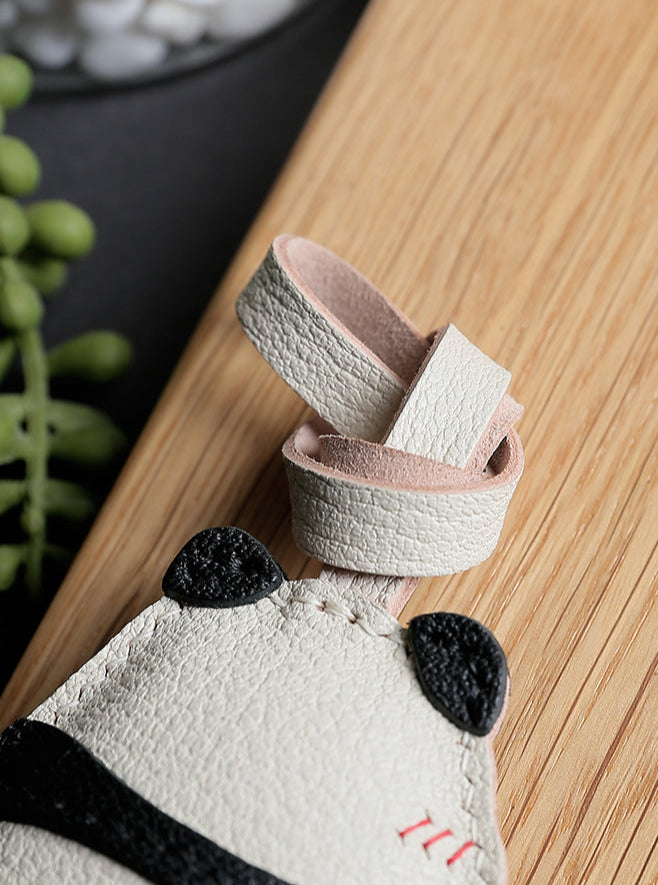 Moodie Panda Handmade Leather Charm