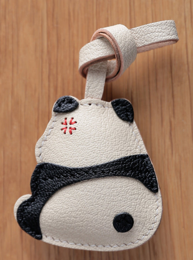 Moodie Panda Handmade Leather Charm