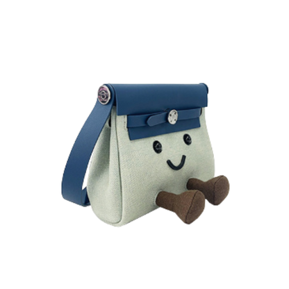 Ready Stock | Limited Quantity – Blue Denim Fluff Sling Bag