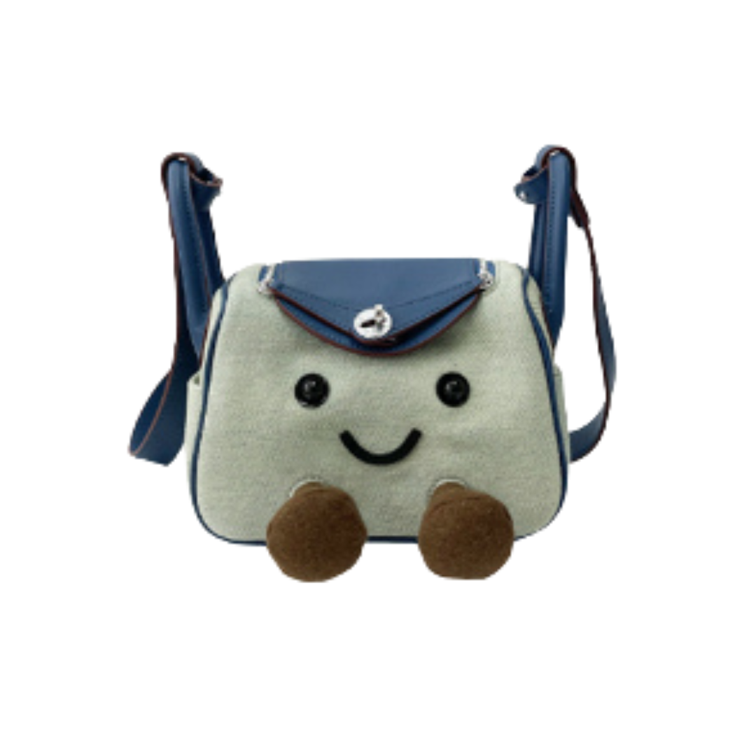 Blue Denim Cuddle Fluff Bag