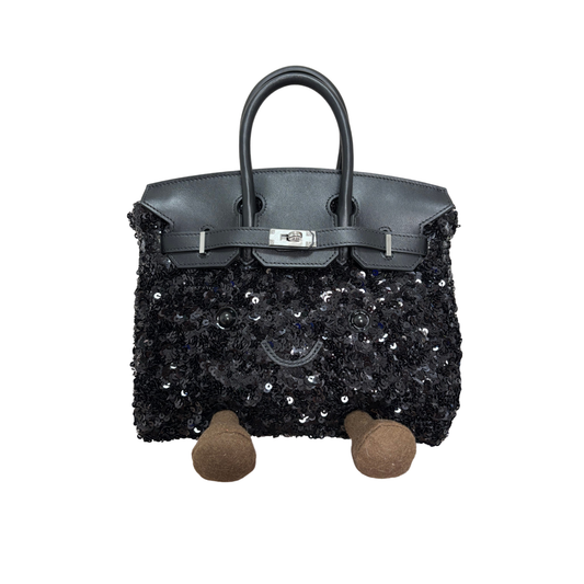 Classic Noir Disco Ball Fluff BK Bag