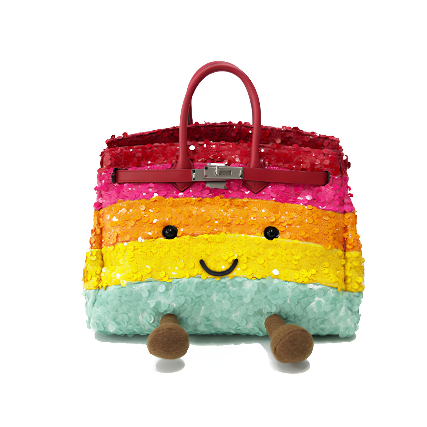 Large Rainbow Sparkle Fluff BK Bag